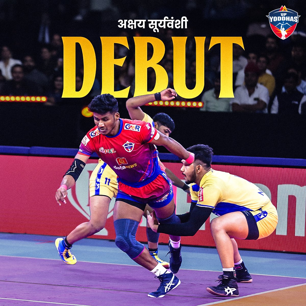 UpYoddhas's tweet photo. #CHEvUP में डेब्यू 👉 अक्षय ने दिखाई अपनी झलक #YoddhasToli को 😍💪
#SaansRokSeenaThok #YoddhasHum #YalgaarHo #ProKabaddi https://t.co/xdseiwbPej