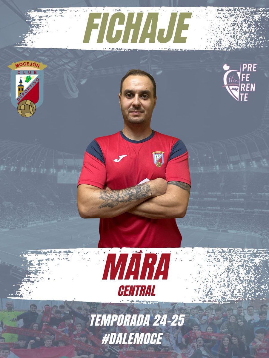 ✅ FICHADO: CENTRAL

🇪🇸 CARLOS YEPES LÓPEZ “MARA”.

Procedente de la <a href="/adsesenacf/">A D SESEÑA CF</a> donde era uno de los capitanes hasta la temporada pasada, llega a Mocejón para aportar solidez, veteranía y experiencia al centro de la defensa.

¡Bienvenido, Mara!

#DaleMoce
