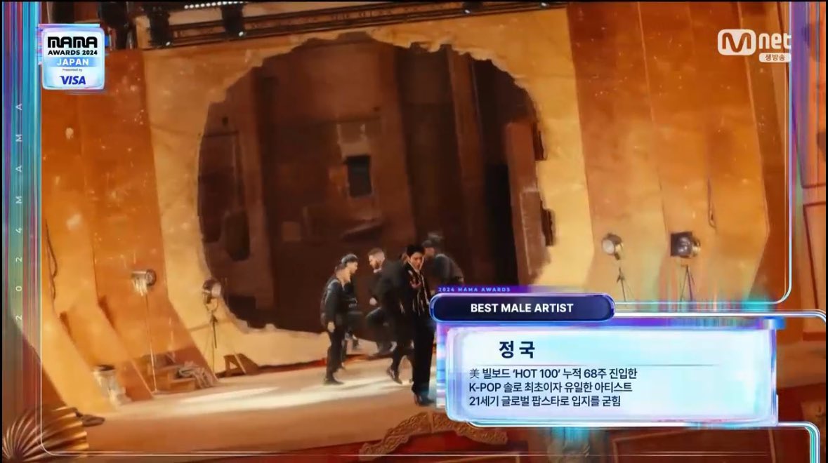 winnttaebear's tweet photo. 🏆 Congratulations Jungkook for winning BEST MALE ARTIST at the 2024 Mnet Asian Music Awards MAMA

CONGRATULATIONS JUNGKOOK 
JUNGKOOK BEST MALE ARTIST
#2024MAMAAWARDS    #전정국

The first and only K-Pop solo artist to chart on the Billboard HOT 100 for a cumulative 68 Weeks, solidifying his status as a 21C global pop star