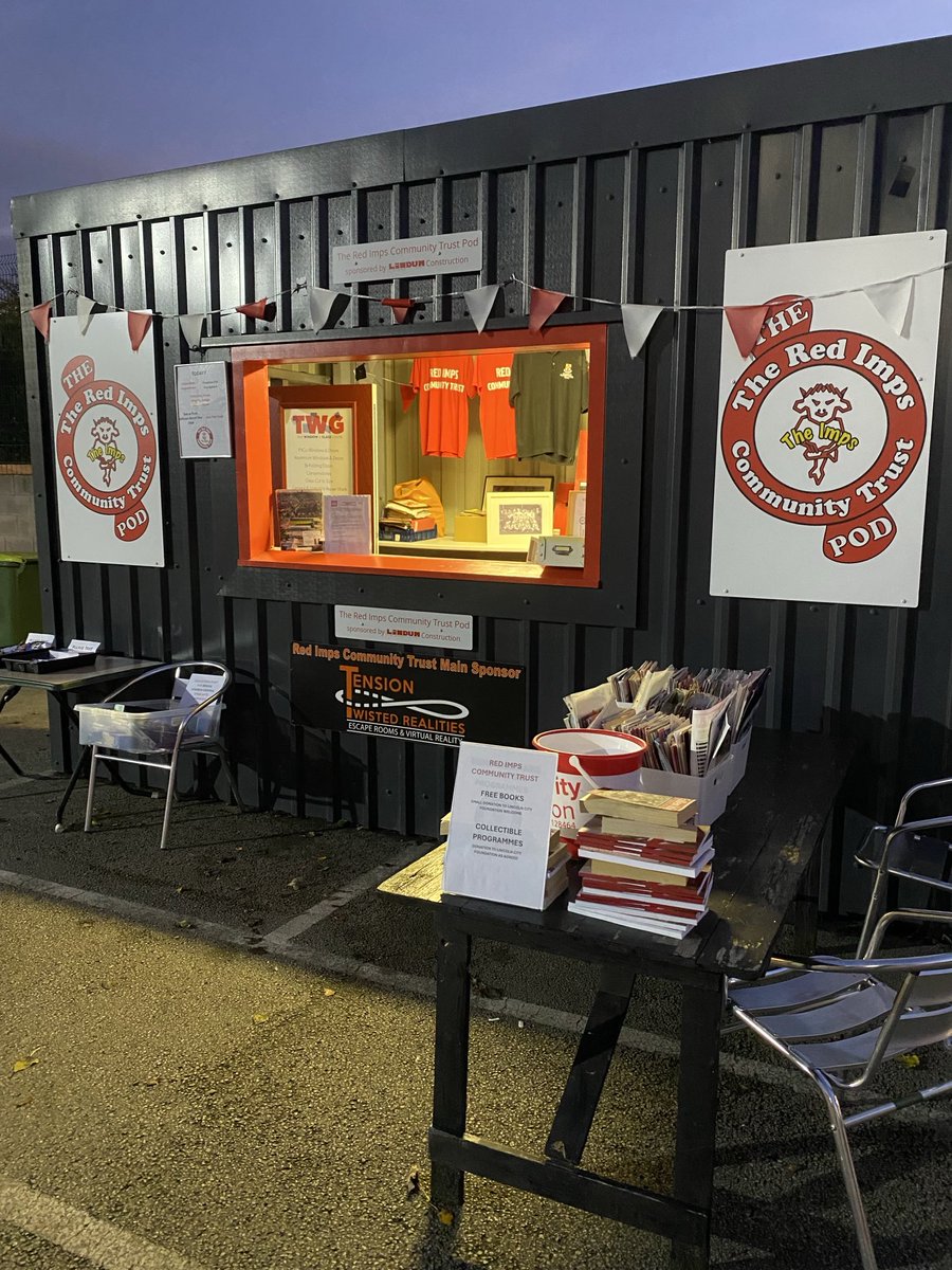 robbradleyrob's tweet photo. Big challenge for our impressive Imps today - visit the @trustinlcfc pod for a natter, freebies, our tricky Xmas comp, collectibles, team-sheets, etc before kick-off. You’ll be very welcome. #fanssupportingfans https://t.co/kU33z5hSz7