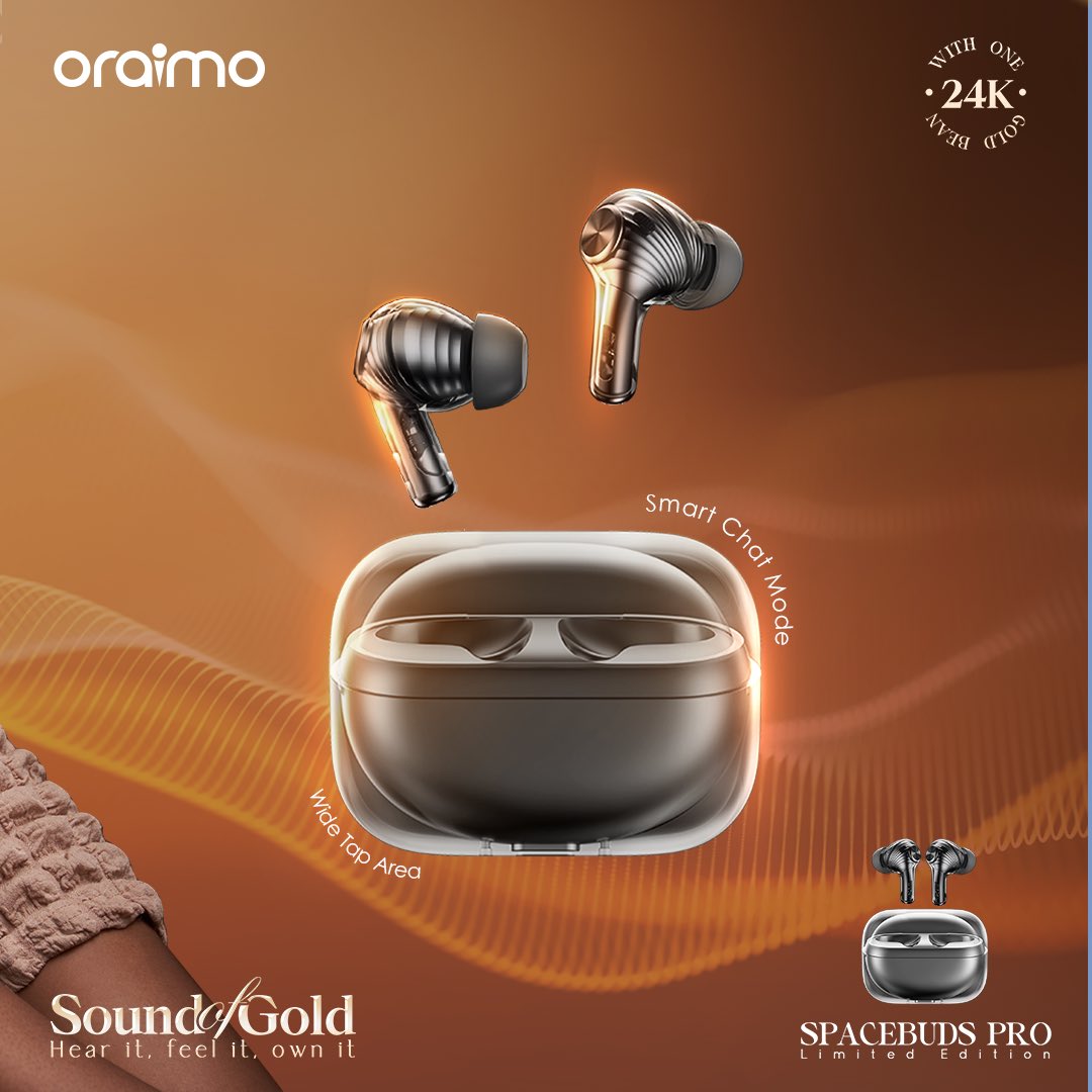 oraimomate's tweet photo. Crafted like a space capsule, built for a golden sound experience. 🌌✨ 

Link https://t.co/dcZKkEEZT7 

#SoundofGold
#oraimoSpaceBuds https://t.co/690gcY5WTm