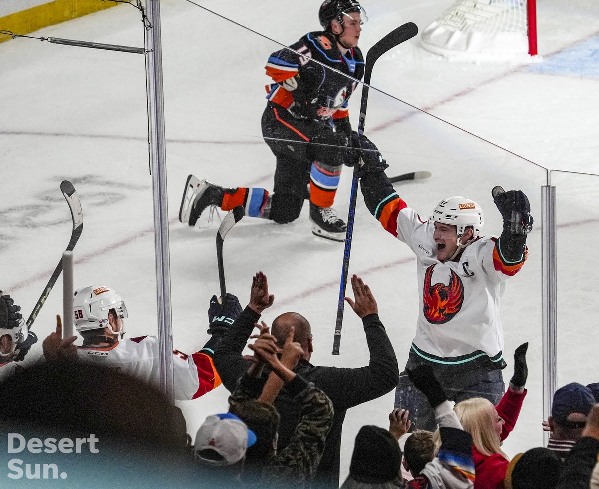 Led by rookies, Firebirds come from down two goals to top Gulls in overtime desertsun.com/story/sports/h…