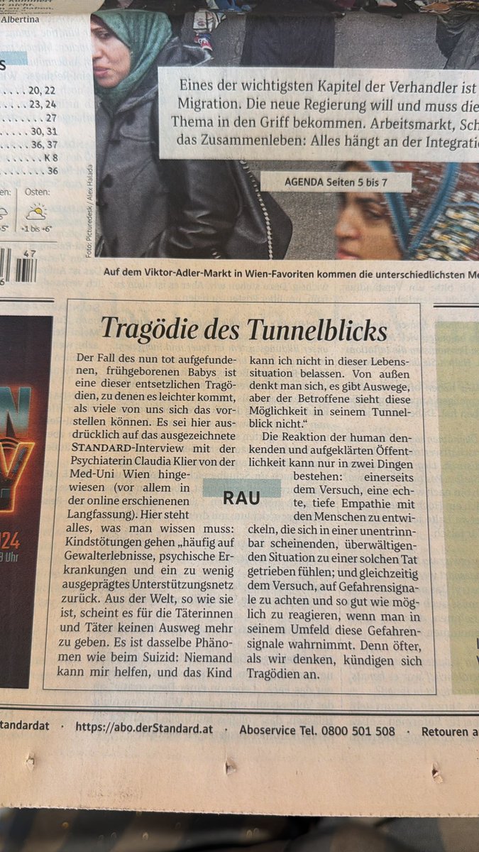 Hans Rauscher findet immer die richtigen Worte, auch wenn es wirklich schwierig ist wie in diesem Fall: <a href="/derStandardat/">DER STANDARD</a>