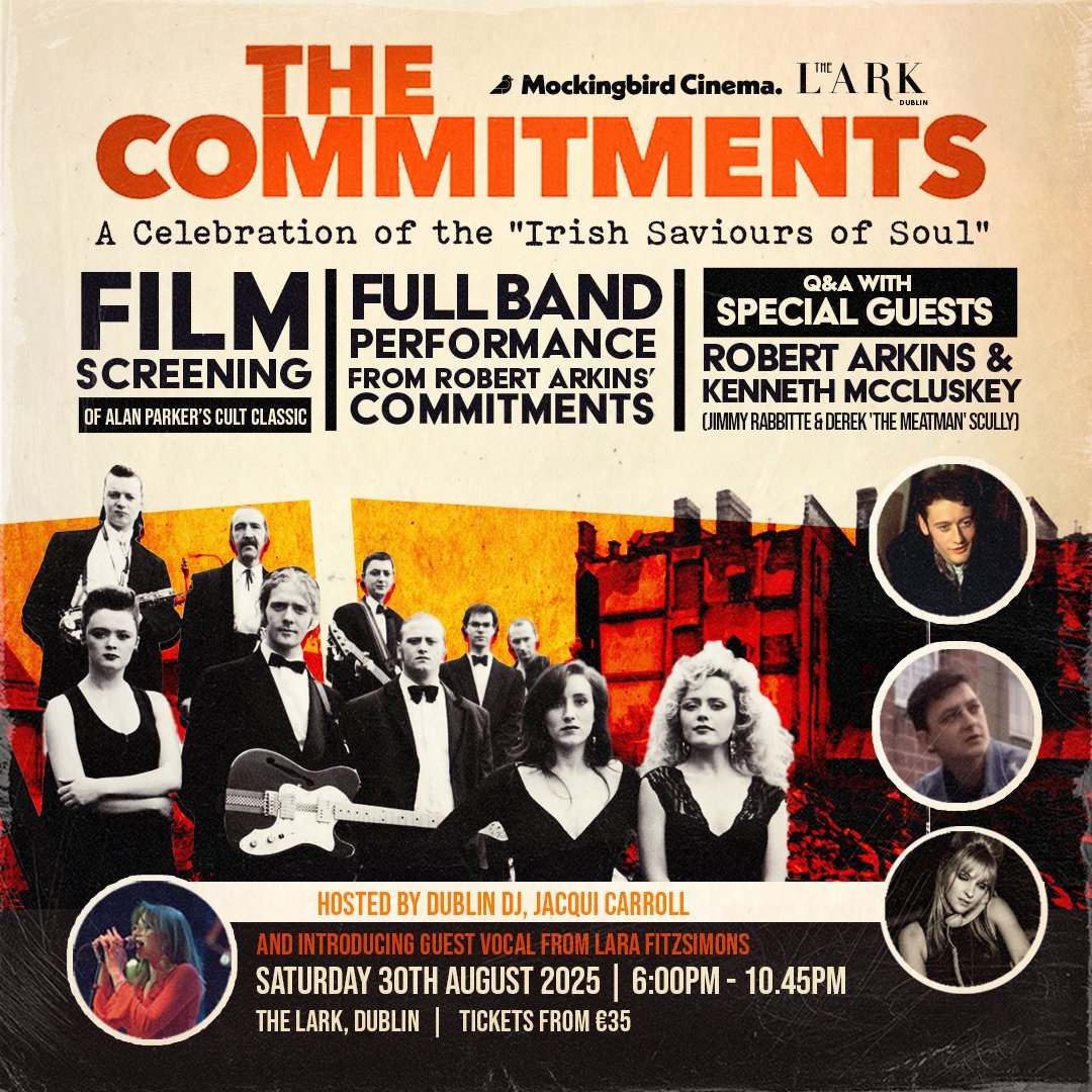 ModernDayEvent's tweet photo. The Commitments event coming to Dublin Aug 30th 2025 with original cast members. 
https://t.co/d9TxK2zrzs https://t.co/GVplEbc1Kg