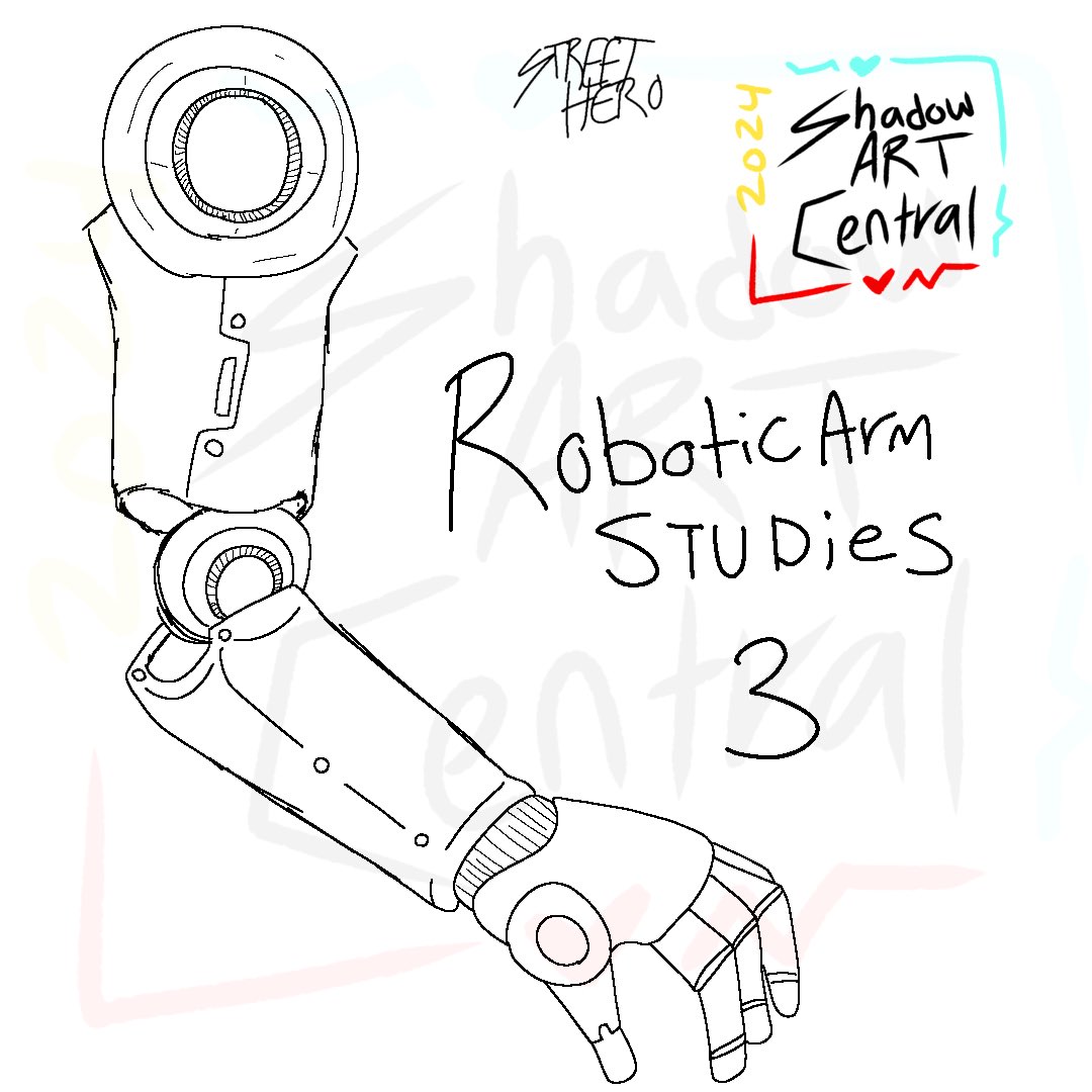 Shadow_artCent's tweet photo. Some robotic arm studies! https://t.co/33yyiNheTx