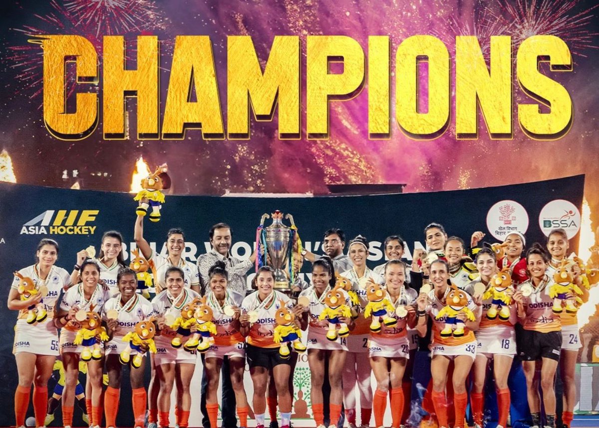 IncomeTaxMum's tweet photo. Vaishnavi Phalke, from the Income Tax Department Mumbai, was part of Team India that won the Women’s Asian Hockey Championship 🏑✨ 

Congratulations Vaishnavi and Best Wishes! https://t.co/Ofsth44m4g