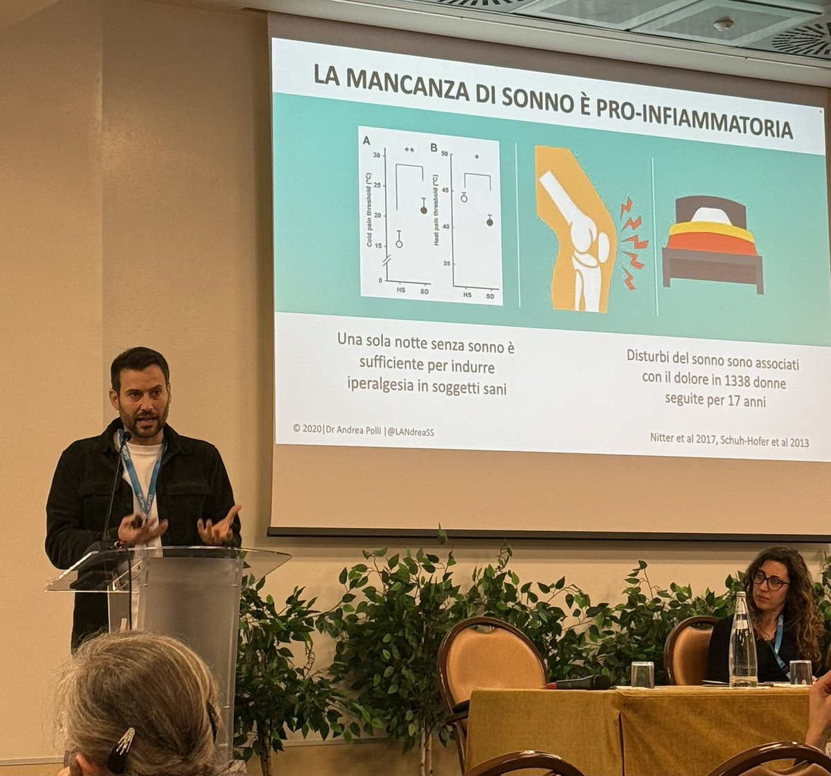 Tiziano Innocenti, PhD (@innocenti_tzn) on Twitter photo Great to meet <a href="/LANdreaSS/">Andrea Polli</a> again here in Italy after several years.
Here, he talks about the role of sleep deprivation in pain mechanisms. Great to meet <a href="/LANdreaSS/">Andrea Polli</a> again here in Italy after several years.
Here, he talks about the role of sleep deprivation in pain mechanisms.