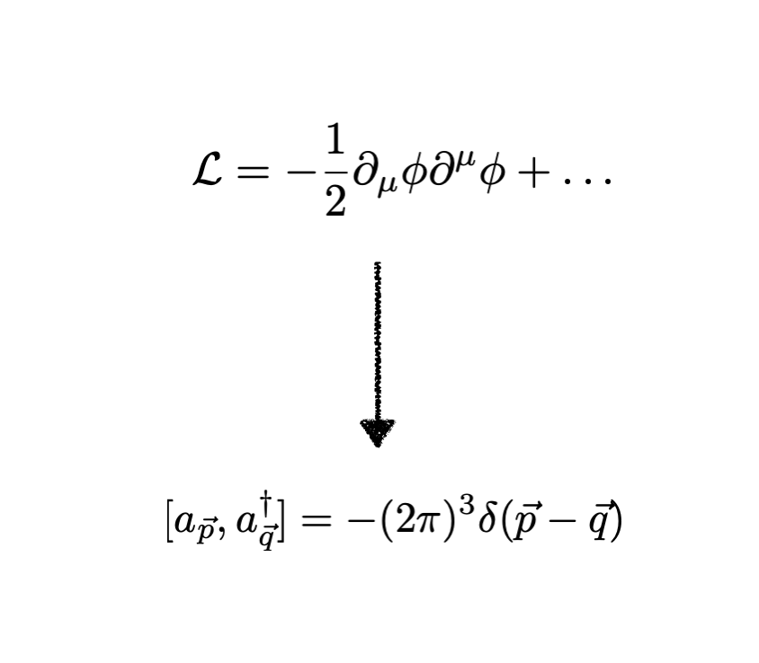 martinmbauer's tweet photo. Technical 🧵on ghosts (states with negative norm)

States with a negative norm are unphysical in quantum field theories. 

If you have a kinetic term with a negative sign it gives rise to the following commutation relation

1/9 https://t.co/RVd4X5ElYl