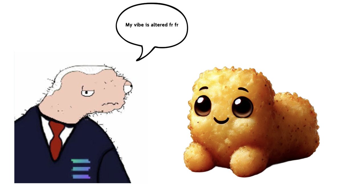 TaterTotCoinSol's tweet photo. #MemeFi #memecoin #SolanaMemeCoin #SolanaMemeToken #boden #tatertotcoinsol #thequintessenceofchill https://t.co/vXX6Eyb46m
