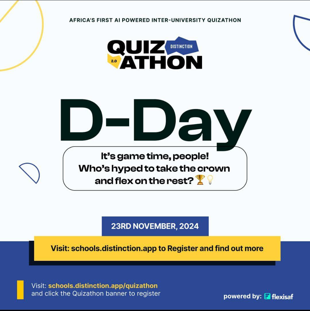 AlgebraXDataSci's tweet image. Wish me luck!

#DistinctionCampusQuizathon