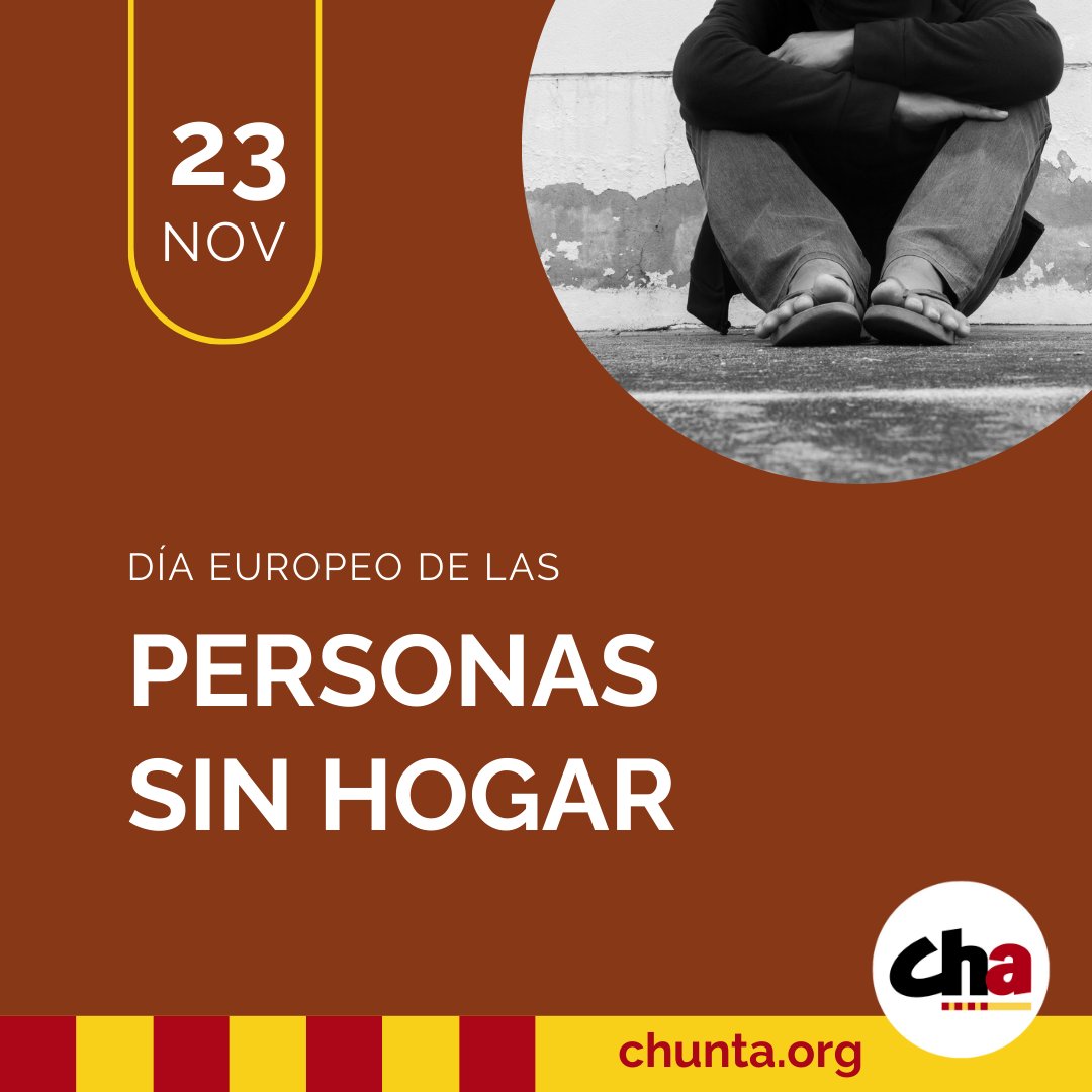 🌄 Buen día, Aragón!

📅 Hoy, 23 de noviembre, es el Día europeo de las personas sin hogar.

Unas 895.000 personas viven sin hogar en la Unión Europea, un fenómeno que va en aumento en la mayoría de los países miembros.