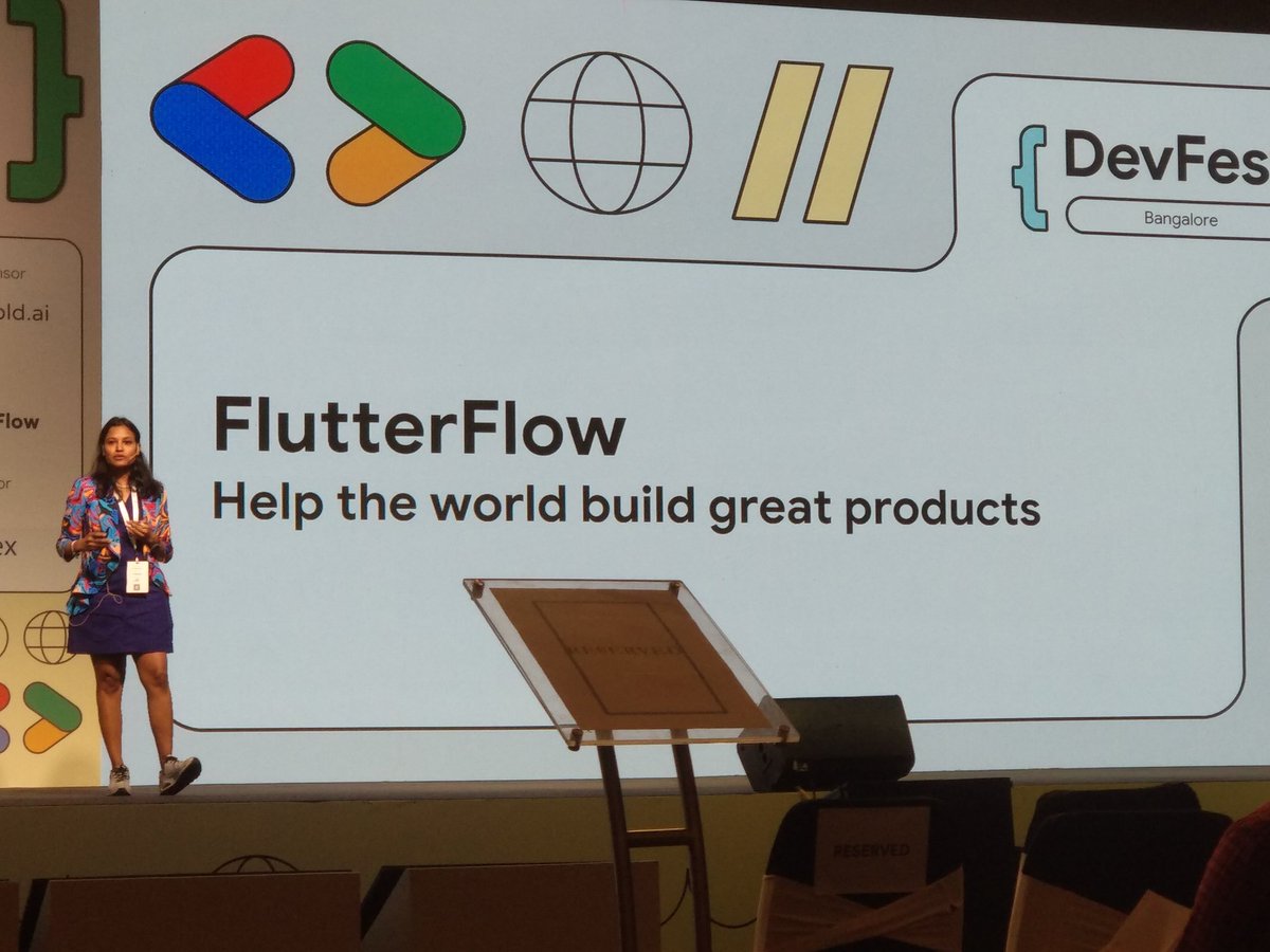 bpooja6's tweet photo. @GDGBLR #Flutterflow talk by Sanjana, ahead of Flutter https://t.co/E8xC1gaLkk