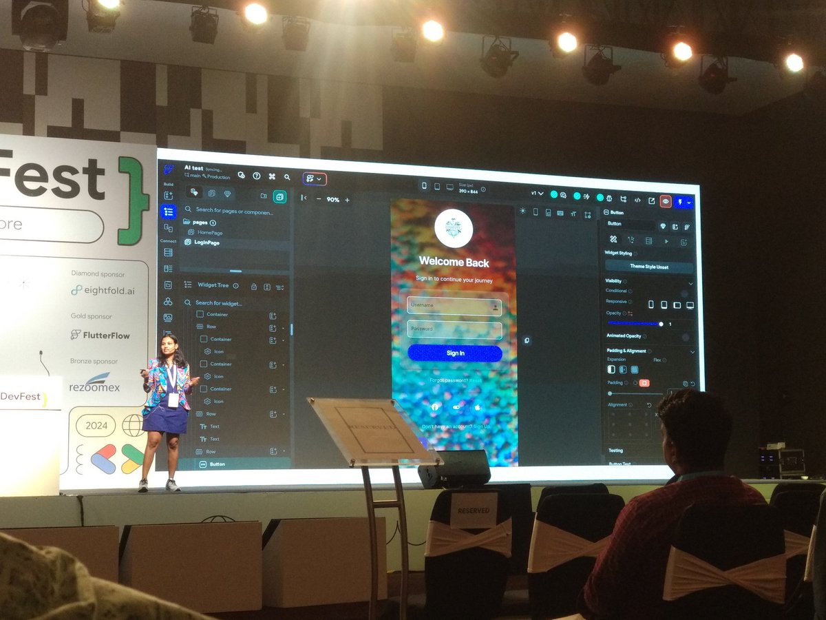 bpooja6's tweet photo. @GDGBLR #Flutterflow talk by Sanjana, ahead of Flutter https://t.co/E8xC1gaLkk