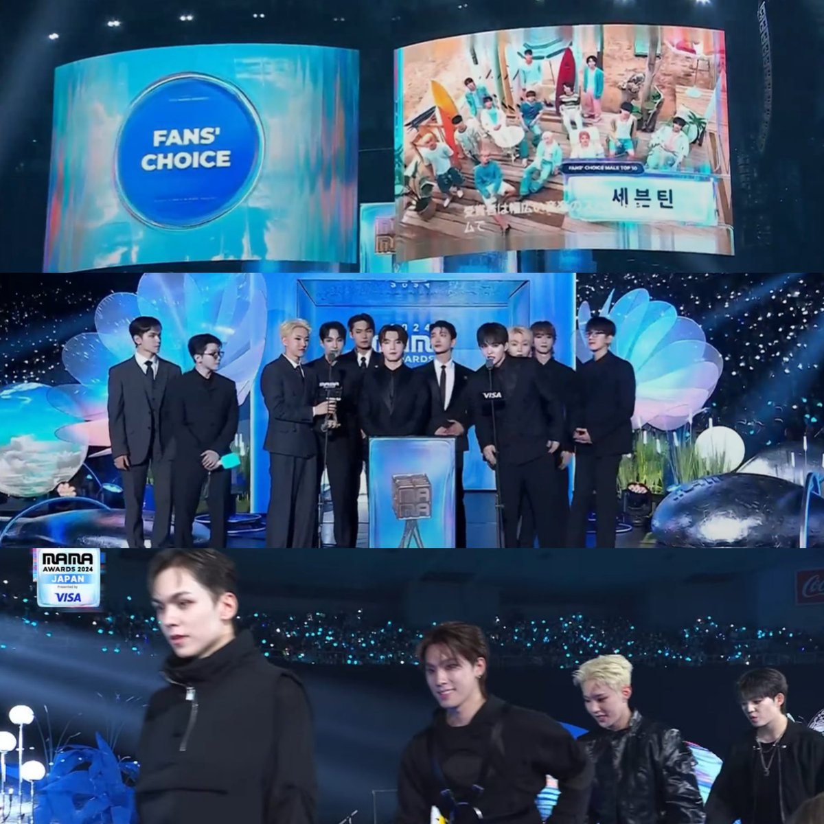 fallfor_DK's tweet photo. SEVENTEEN MAMA 2024 AWARDS

🏆 ARTIST OF THE YEAR (DAESANG)
🏆 ALBUM OF THE YEAR (DAESANG)
🏆 FAN'S CHOICE MALE TOP 10
🏆 VISA SUPER STAGE
🏆 BEST MALE GROUP

CONGRATULATIONS SEVENTEEN! 😭😭🎉

#세븐틴_마마_아이메이드잇 #MaestroSVT_2024MAMAAwards @pledis_17 https://t.co/fCOmme7gDb