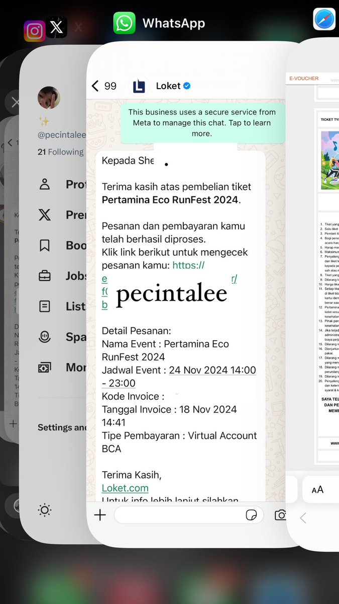 pecintalee's tweet image. WTS pertamina eco runfest 2024 (besok)

cuma 1 tix 
highprice (600k)
atas nama pribadi
bisa masuk bareng/surat kuasa