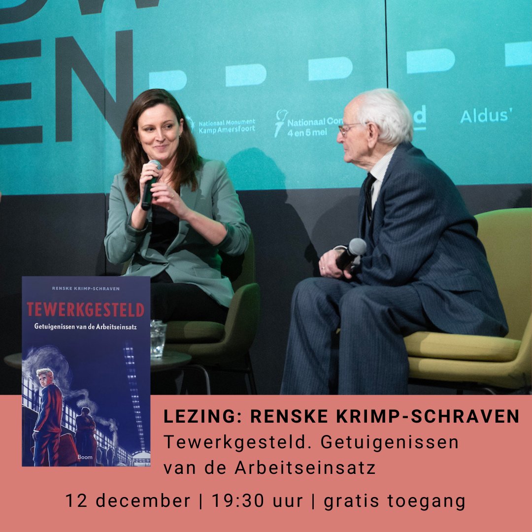 Op 12 december neemt historicus Renske Krimp-Schraven je mee in de verhalen van mannen die  tijdens de Tweede Wereldoorlog onder zware omstandigheden tewerk gesteld werden in nazi-Duitsland.

Lees meer en meld je aan via kampamersfoort.nl/12-december-re…

Foto: Bram Petraeus.