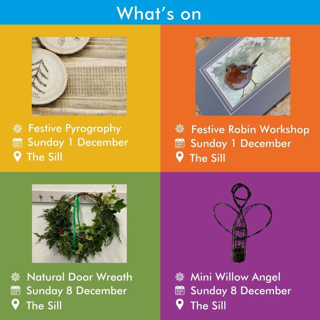 In the run-up to Christmas, it's great to take part in some unique festive activities to get you into the joyful spirit. 

For more information and to book these events, visit the 'What's On' page on our website.
