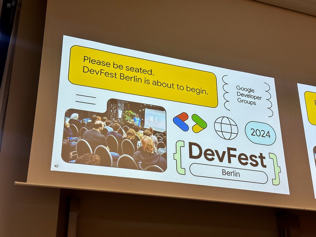and … we are about to start 🥁🥁🥁
#DevFest Berlin