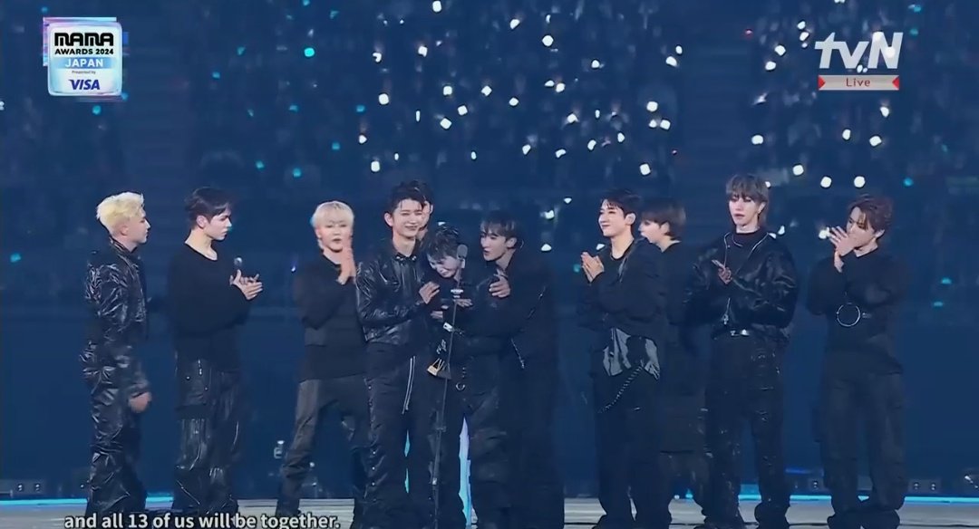 [INFO] “We are 13 brothers who make music... We'll never change and all 13 of us will be together.”  🫂

From being the only artist who didn’t receive an award during their first MAMA stage in 2015, to taking home multiple wins nine years later, #SEVENTEEN proves that hard work,