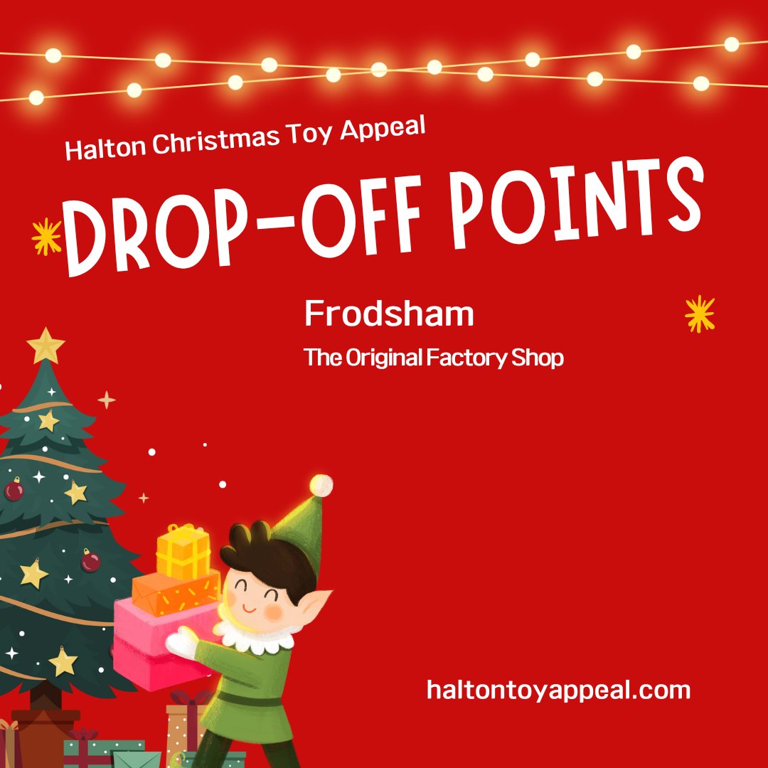 ☔Braving the weather to shop this weekend? 

🎁Grab an extra gift &amp; drop it at a #HaltonChristmasToyAppeal point in Runcorn, Widnes, or Frodsham  

You can make a massive difference for local families in need this Christmas #ShopLocal #HaltonHour 
@HaltonToyAppeal