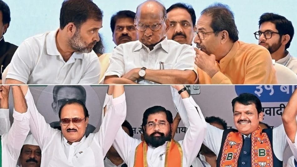 ARAVUkd's tweet photo. महाराष्ट्र का मुक़ाबला 'पर्थ टेस्ट' की तरह हो गया। महायुति ने बुमराह का अवतार ले लिया। महाअघाड़ी के धुरंधरों को उखाड़ फेंका। महायुति ने डबल सेंचुरी जड़ दी। तो महाअघाड़ी 50 पर लड़खड़ा गई।

#ElectionResults2024 #ShivSena #SharadPawar #उद्धव_ठाकरे #एकनाथ_शिंदे #EVMs https://t.co/jNWwSndyfg