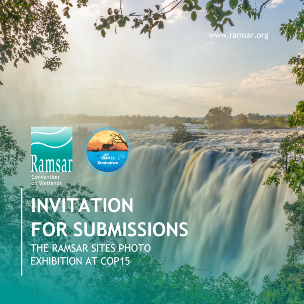 A #RamsarSites photo exhibition will be showcased at #COP15Zimbabwe, celebrating the beauty, biodiversity and importance of  Wetlands of International Importance worldwide. Submit your photos today!

➡️ ramsar.org/invitation-sub…