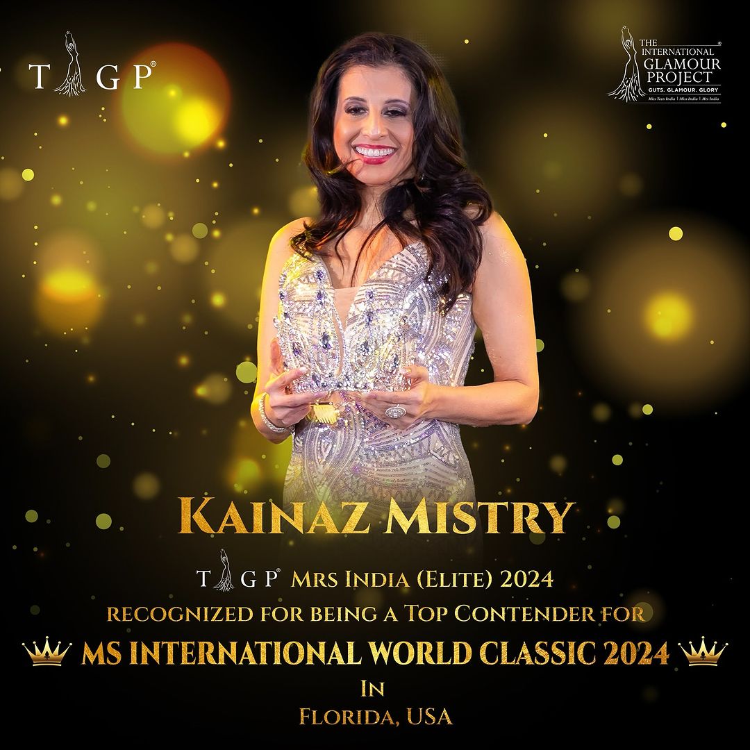 TheIntlGlamProj's tweet photo. We are so proud of Kainaz Mistry TIGP®️ Mrs. India (Elite) 2024 for being recognized as a Top Contender for MS International World Classic 2024 in Florida, USA! Her grace, strength, and determination has inspired us all. Heartiest Congratulations 🎊 https://t.co/emcBFZbXmt
