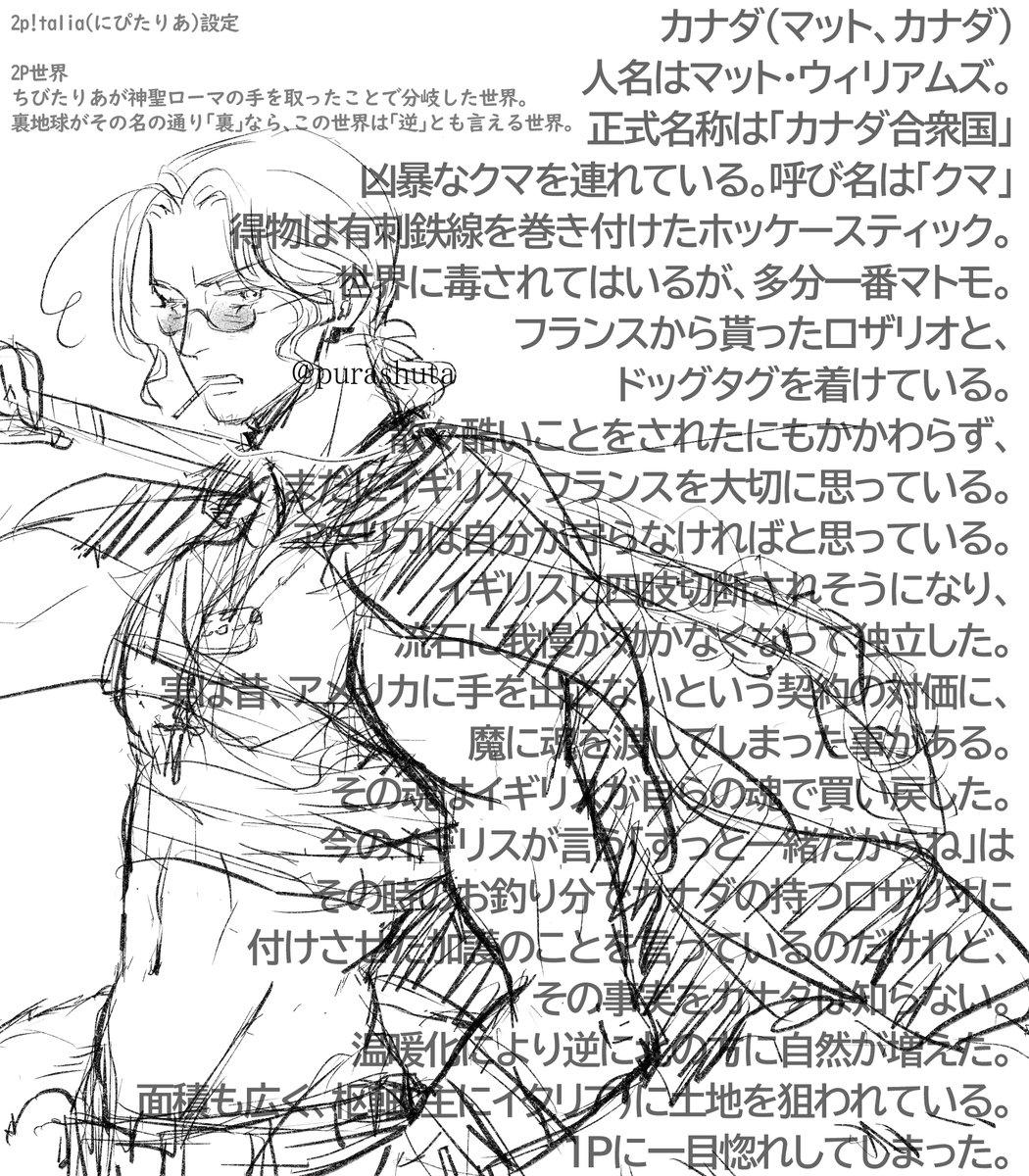 フォルダの絵と目が合ったので少し手を加えて再上げ(設定の文章は娘1) 