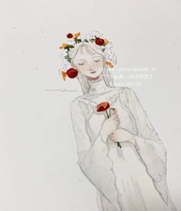 花描いてます 