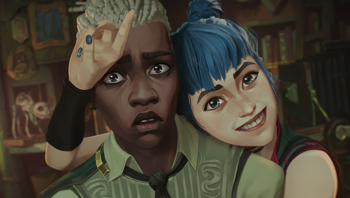 eldonchalo's tweet image. In another life, I would be your girl! We'd keep all our promises, be us against the world!

Ekko &amp;amp; Powder 🩵 (jinx)
#Arcane #Jinx