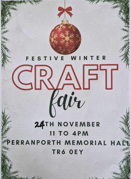 Tomorrow 🎄 (Sunday 24th November)