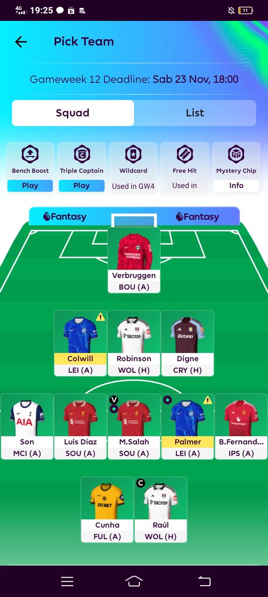 "Ini dia lineup tim FPL ku minggu ini! Tim FPL mu gimana? Yuk ikutan #FPLSTADEO untuk menangin 1jt &amp; 5jt! Klik untuk info lebih lanjut"