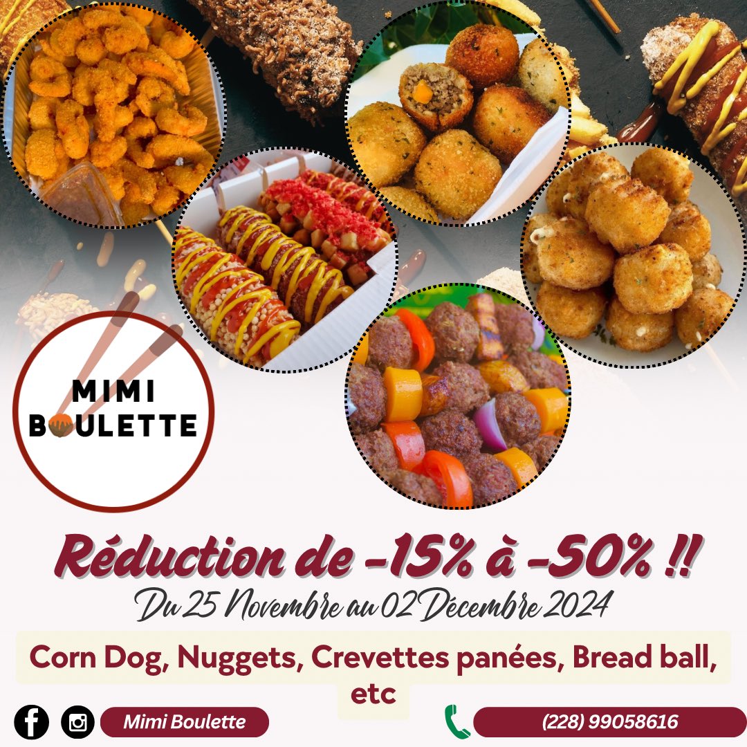 Bonjour 👩🏾‍🍳!!
Petite promotion de fin d’année en attendant les PACKS DES FÊTES🔥