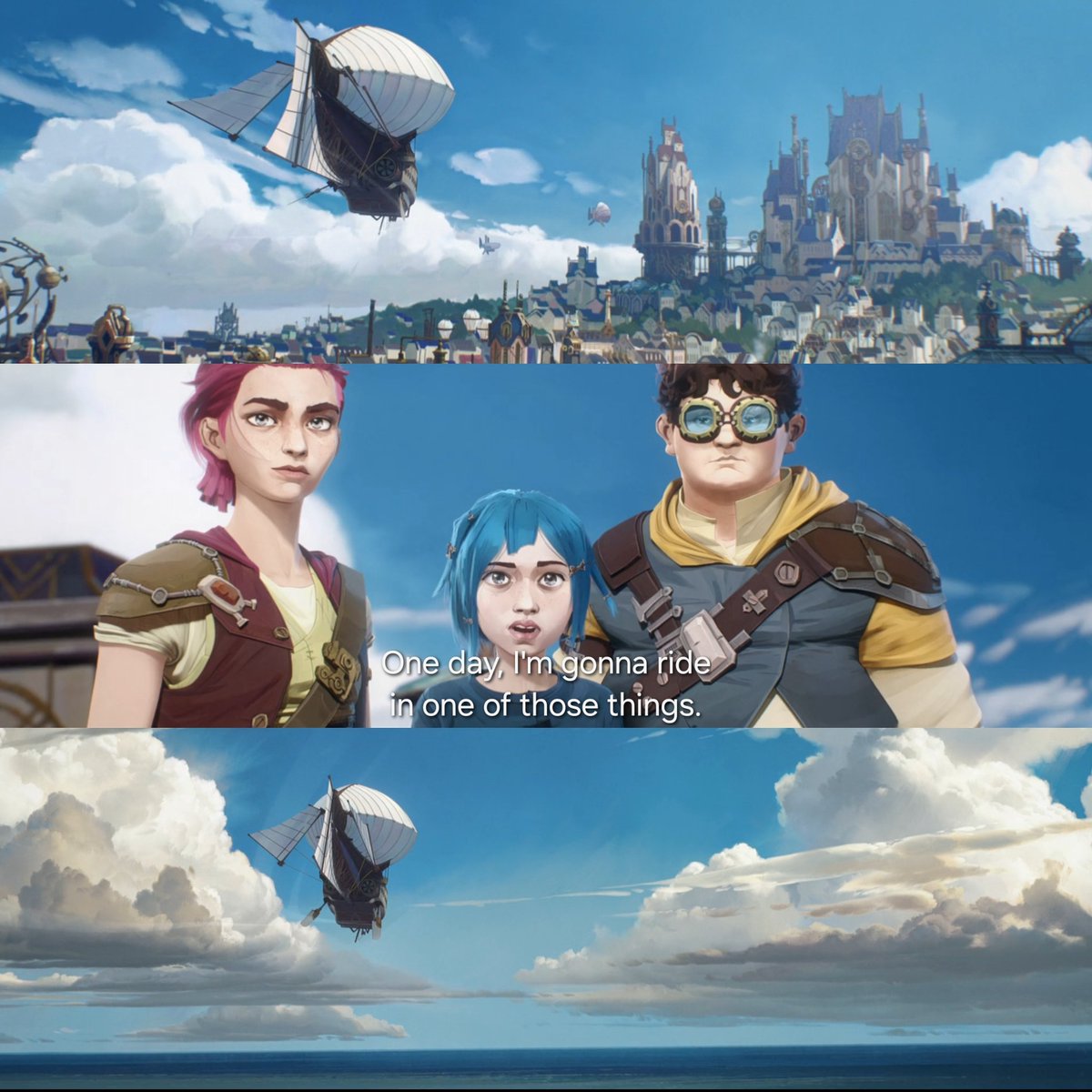 "One day, I'm gonna ride in one of those things."

Goodbye, wherever you go next.

#ArcaneSeason2 #Arcane #arcanes2spoilers