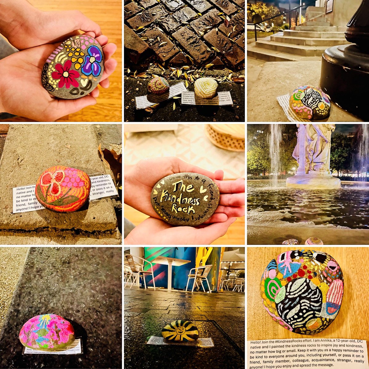 arunima1212's tweet image. 12 year old Annika’s #KindnessRocks are to keep with you as a reminder to be kind to everyone including yourself, or pass it on! DC —Did you find a #KindnessRocks? #Annika #Art #kindnessrocks @PoPville @chefjoseandres @washingtonpost