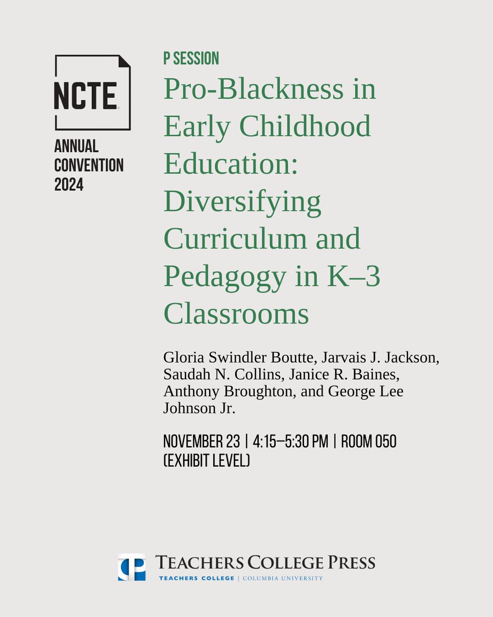 Teachers College Press tweet media