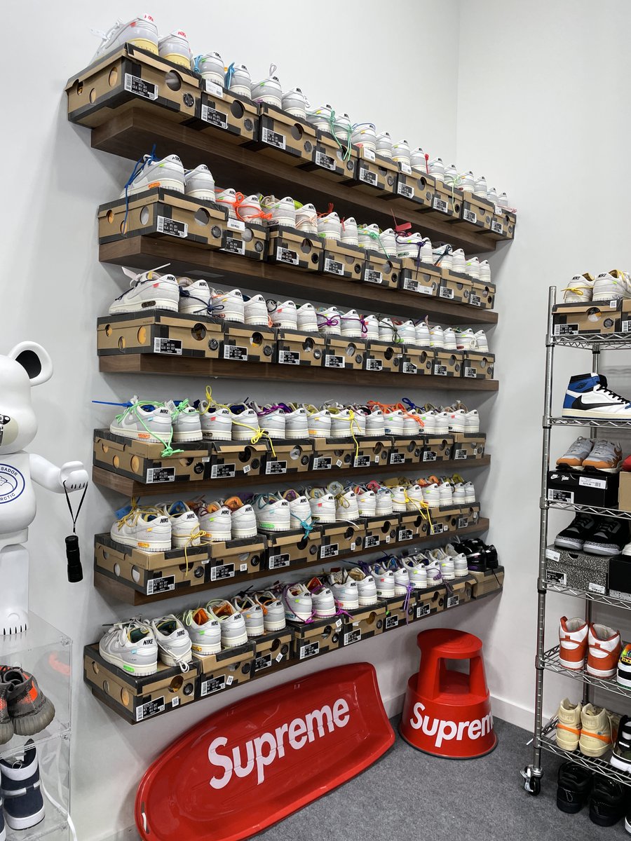 HarrisonNevel's tweet image. The complete "The 50" Nike x Off White Dunk Collection