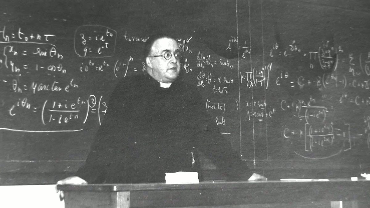 PhysInHistory's tweet photo. "There is no conflict between science and religion."

- Georges Lemaître, 
Father of The Big Bang Theory https://t.co/INmgFDY7Jb
