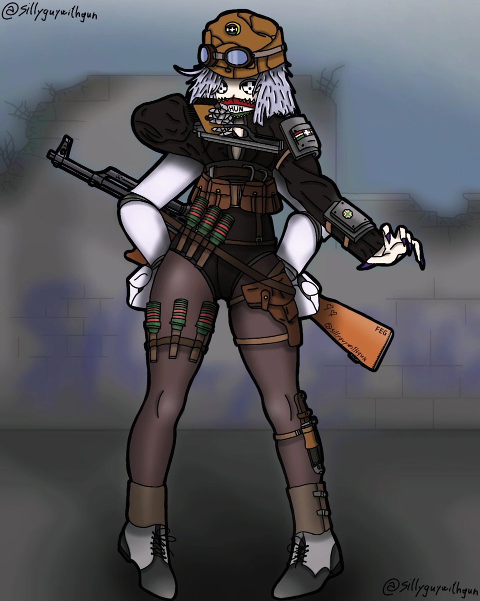 SillyGuyWithGun's tweet photo. #art #draw #drawing #ibispaintx #digitalart #war #army #military #uniform #militarywear #techwear #sidearm #ak #pistol #frommer #frommerstop #anime #girl #gun #weapon #guns #weapons #knife #grenade #tactical #hungary #armyuniform #worldwar #bad #amd63 https://t.co/VGn1PiOI9s