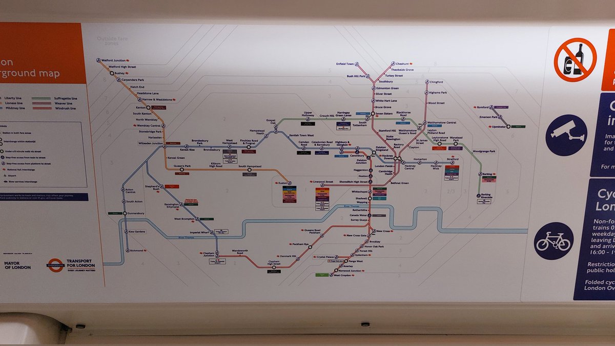 On my first Windrush line train...