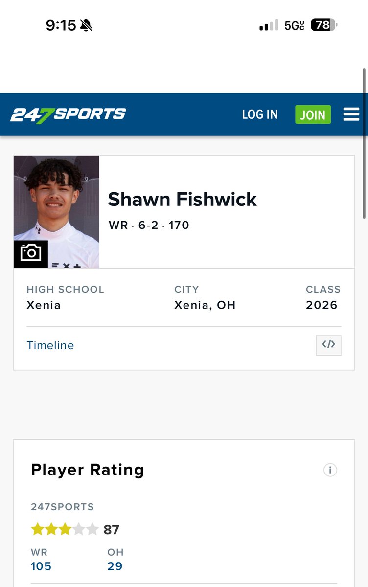 Shawn Fishwick 2026 Wide Receiver (@fishwickshawn) on Twitter photo Blessed to be rated ⭐️⭐️⭐️ and ranked 29th in Ohio by <a href="/247Sports/">247Sports</a>.
<a href="/AllenTrieu/">Allen Trieu</a>
<a href="/XeniaAthletics/">Xenia Athletics</a>
<a href="/xeniabucsfb/">Xenia Bucs Football</a>
<a href="/CoachArnoldK/">Kalus Arnold 🦍</a>
<a href="/MauriceHarden16/">Maurice Harden</a> Blessed to be rated ⭐️⭐️⭐️ and ranked 29th in Ohio by <a href="/247Sports/">247Sports</a>.
<a href="/AllenTrieu/">Allen Trieu</a>
<a href="/XeniaAthletics/">Xenia Athletics</a>
<a href="/xeniabucsfb/">Xenia Bucs Football</a>
<a href="/CoachArnoldK/">Kalus Arnold 🦍</a>
<a href="/MauriceHarden16/">Maurice Harden</a>