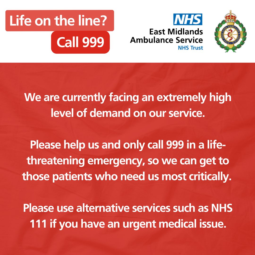 East Midlands Ambulance Service NHS Trust tweet media