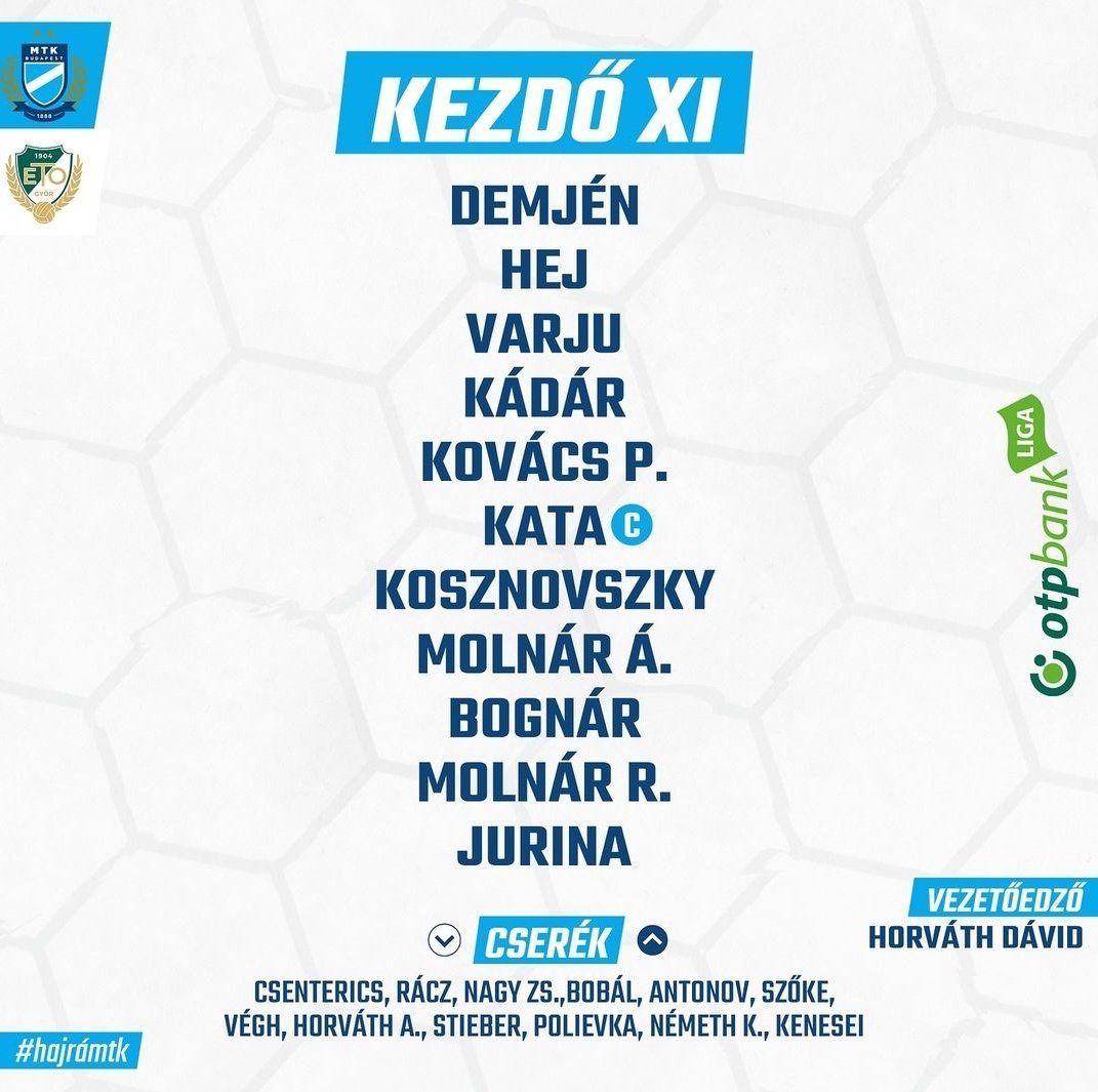 MTK Budapest tweet media