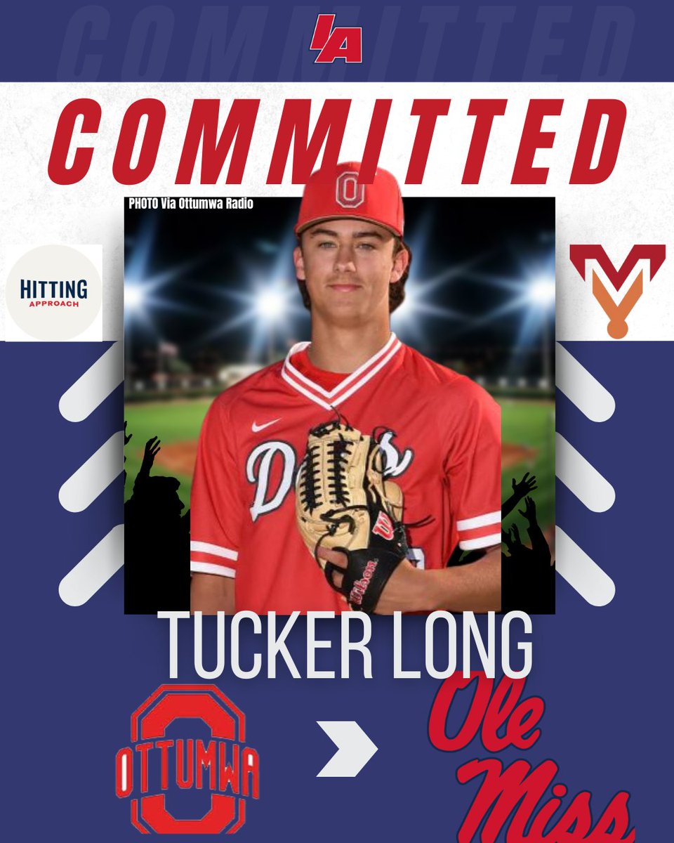 IAbaseball (@iabaseball1) on Twitter photo 🚨 COMMITMENT ALERT 🚨
A BIG name has officially come off the board as <a href="/OHSDogBaseball/">Ottumwa Baseball</a> star Tucker Long (<a href="/Tuck1922/">Tucker Long</a>) has committed to <a href="/OleMissBSB/">Ole Miss Baseball</a>! The Rebels are getting a top notch talent! Congrats Tucker!
#IAbaseball x #iahsbsb⚾️ 🚨 COMMITMENT ALERT 🚨
A BIG name has officially come off the board as <a href="/OHSDogBaseball/">Ottumwa Baseball</a> star Tucker Long (<a href="/Tuck1922/">Tucker Long</a>) has committed to <a href="/OleMissBSB/">Ole Miss Baseball</a>! The Rebels are getting a top notch talent! Congrats Tucker!
#IAbaseball x #iahsbsb⚾️
