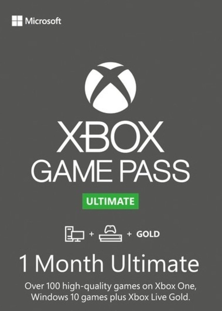 6 REAIS
R$ 6
SIX

GAME PASS ULTIMATE TRIAL - R$ 6

eneba.com/br/xbox-xbox-g…