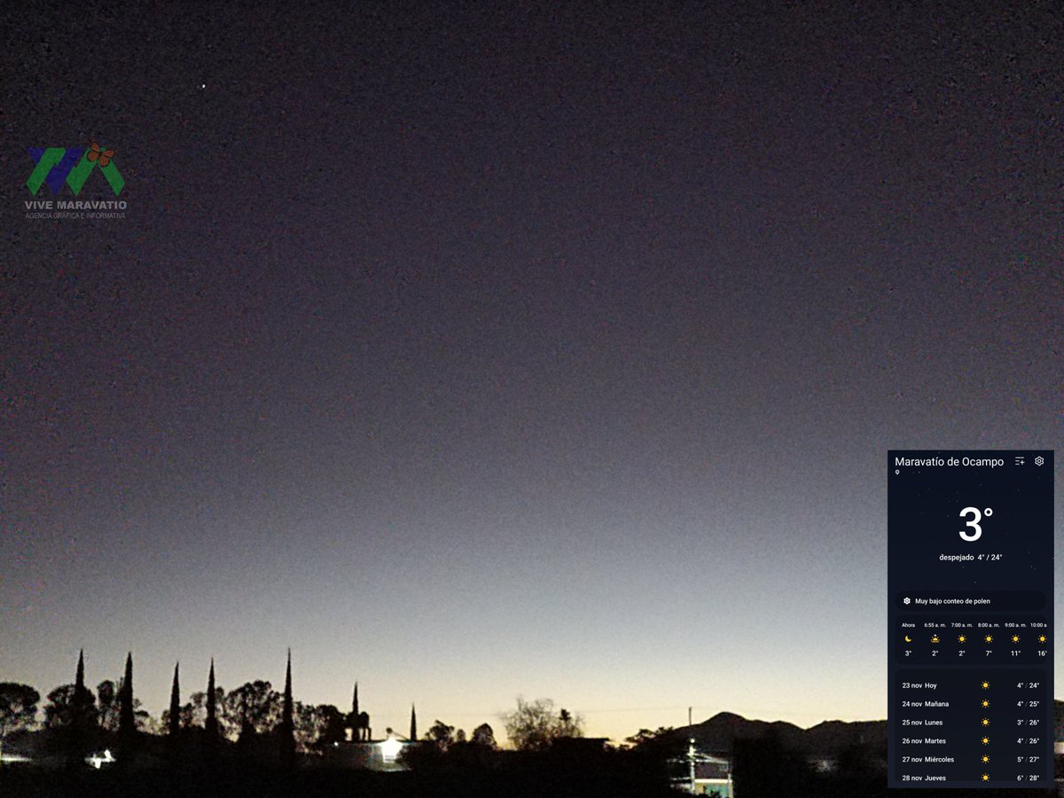 🧥❄️ Frío amanecer en #Maravatío, cerca de los 0⁰. 🥶

En el ama de este sábado la temperatura descendió hasta los 3⁰ en el municipio de Maravatío.