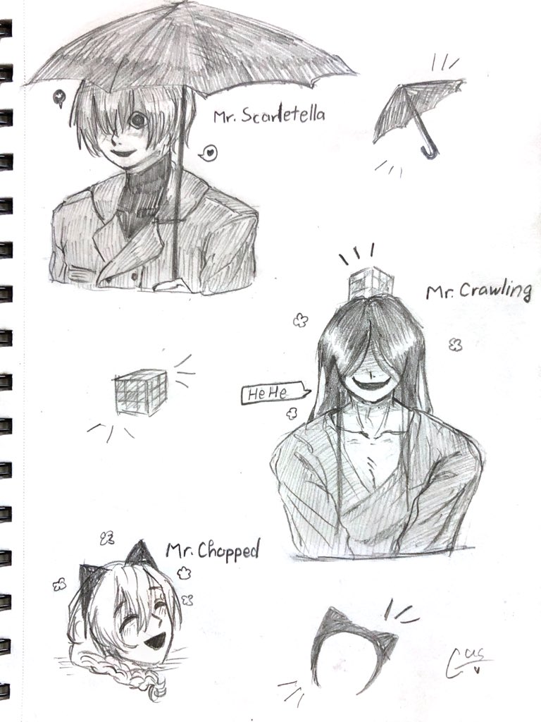 olen_cher's tweet photo. Delulu king &amp; Green flag &amp; Nobody 
#homicipher #homicipherfanart 
#mrcrawling #mrscarletella #mrchopper https://t.co/s77olqkPQf