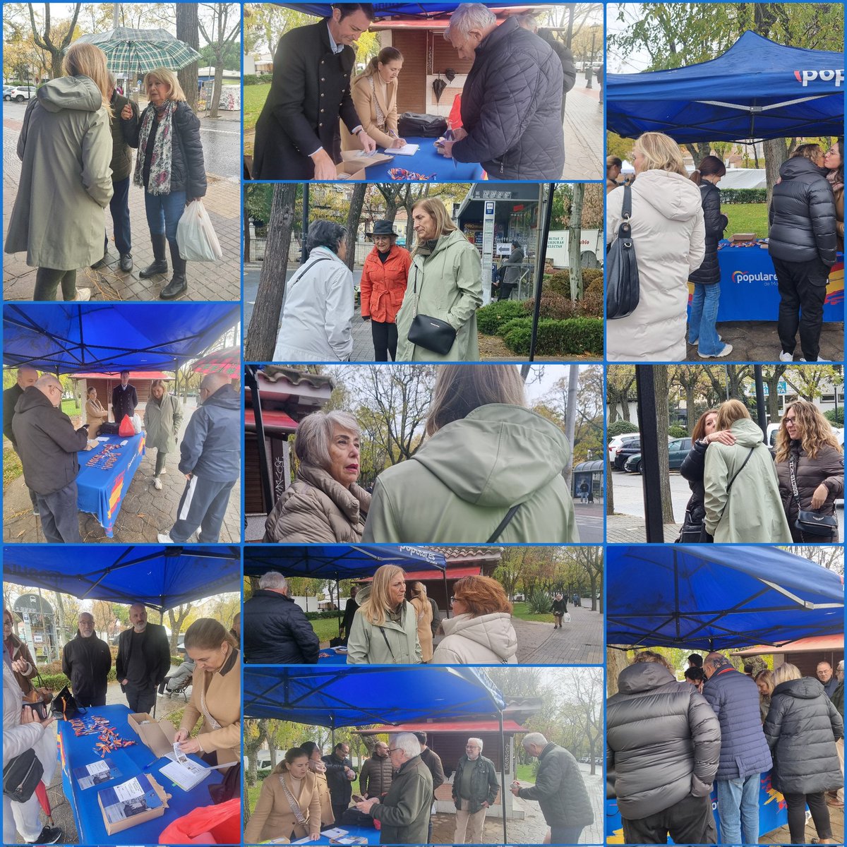 PPBrunete's tweet photo. A pesar del mal tiempo, nuestros vecinos y simpatizantes siempre encuentran un momento para acercarse a nuestras #MesasInformativas
Gracias, sois los verdaderos protagonistas.
#EntreTodos #Ganas https://t.co/ffUZ77jhmK
