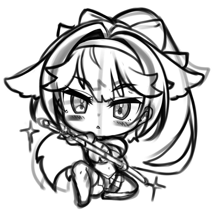 デフォルメ高雄下書き 