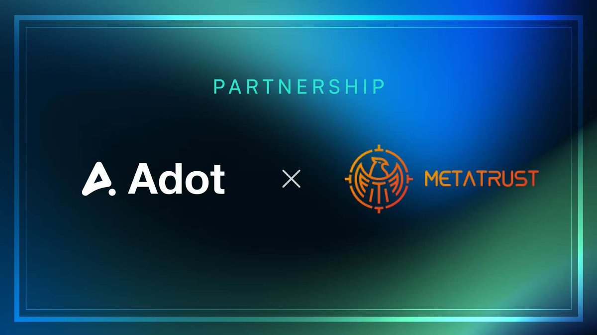 Adot_web3's tweet image. 🤝We're excited to partner with @MetaTrustLabs!

@MetaTrustLabs and @Adot_web3 are joining forces to combine #AI search engine capabilities with AI-driven Web3 security technologies, driving a new era of intelligent security solutions.🛡️

This partnership focuses on enhancing